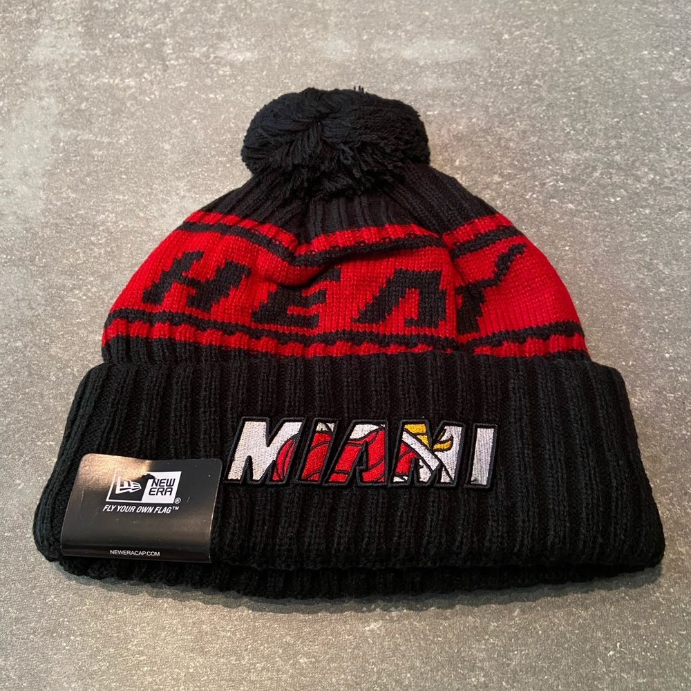 PRICE IS FIRM Brand new Miami Heat beanie